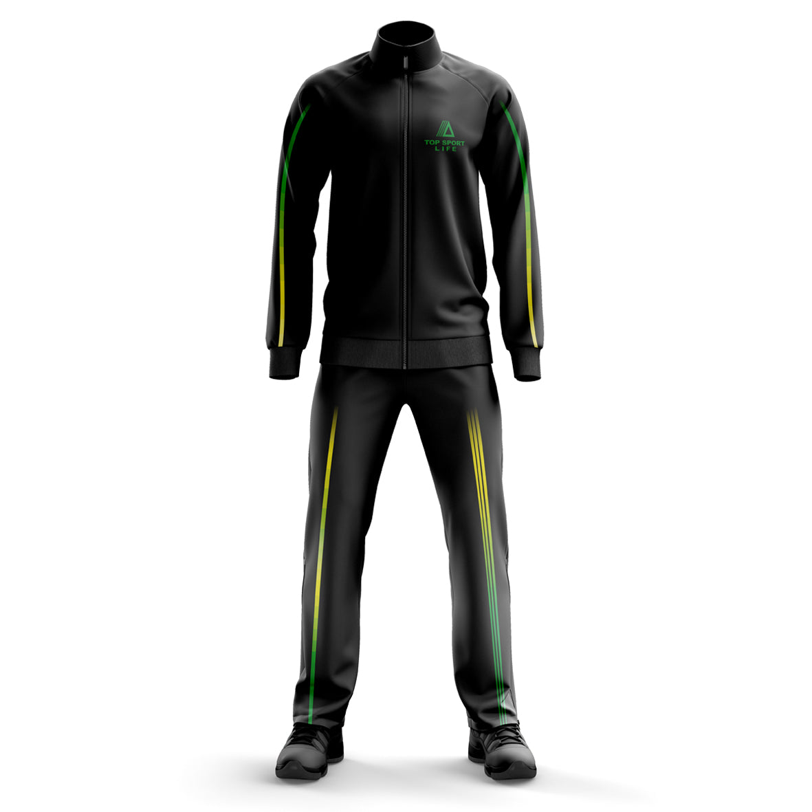 Stand-up collar tracksuit