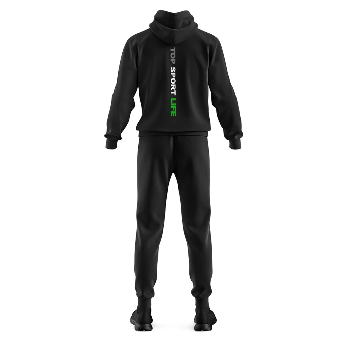 Green and black tracksuit