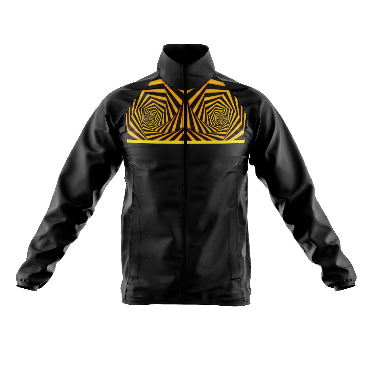 Black windbreaker