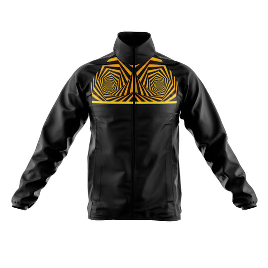 Black windbreaker